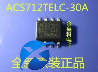 10 kom. originalni novi senzor ACS712ELCTR-30A-T SOP8 ACS712TELC-30A