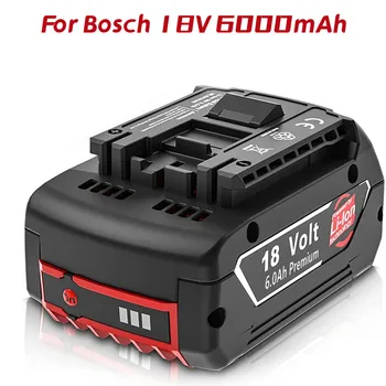 18 6.000 mah Li-ion Baterija za Bosch 18 U BAT620 BAT622 BAT609 BAT618 BAT618G BAT619 BAT619G SKC181-202L Bežični električni alati