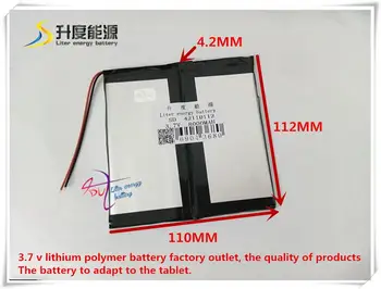 3,7 8000 mah 42110112 Polymer li-ion/Li-ion za tablet PC