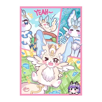 60 kom. sjajna rukava YUGIOH kartaške rukava Ilustracija Anime Zaštitni poklopac za japanske društvenih igara Shopping kartice 63x90 mm