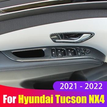 ABS Углеродистое Auto windowpane Podignite Poklopac Prekidača Ukras Ruku Naljepnice S mnogima Za Hyundai Tucson NX4 2021 2022 2023 Pribor