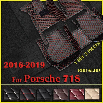 Auto-tepisi za Porsche 718 2016 2017 2018 2019, custom automatski obloge za noge, auto-tepih