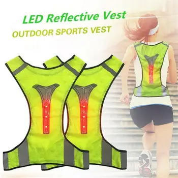 Biciklizam Reflektirajućim prsluk LED beg vanjski motor sigurnost Jogging Prozračni prsluk vidljivost Trčanje i Biciklizam