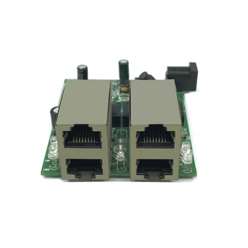 Brzi prekidač mini 4 port ethernet switch 10/100 Mbit/s mrežni prekidač rj45 hub tiskana pločica modula modula za integraciju sustava