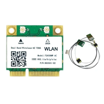 Dvofrekvencijska Wireless karticu 1200 Mb/s AC7265 Bluetooth-kompatibilni laptop Wifi 4.2