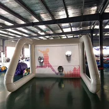 Inflatable nogometna vrata projekcija igračka zabavna sportska igra pikado projekcija inflatable model