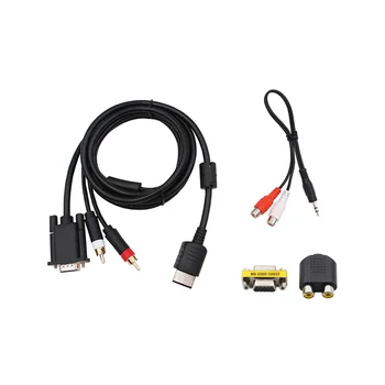 Kabel VGA za Dreamcast High Definition + 3,5 mm na 2-штекерный adapter RCA