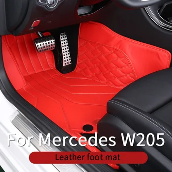Kožni prostirač za noge Mercedes w205 amg coupe s dvoja vrata / unutarnje uređenje c63 pribor mercedes c class w205 Mercedes amg coupe