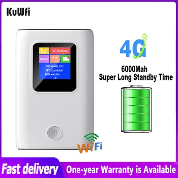 KuWFi Mini 4G Router 150 Mb/s, Vanjski Bežični Usmjerivač Prijenosno Wifi Pristupna Točka je Džepni Mobilni Разблокированный Modem Sa Utorom Za sim karticu