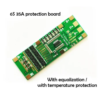 Naknada za zaštitu 6S 22,2 V 24V BMS sa Stanjem i zaštitom od temperature S istim Lukom 35A Naknada za Zaštitu litij baterija