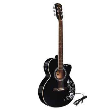 Narodna gitara, 40-inčni električna gitara s niskim kutom nagiba i drveni gitara entry-level za početnike