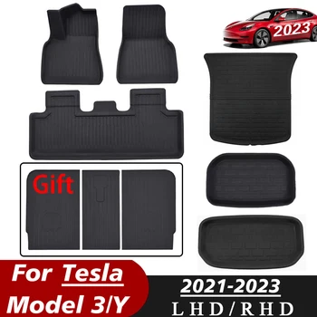 Odgovara za model Tesla 3 Y Tepisi Багажный mat LHD RHD 2021-2023 Lijevi i Desni Volan Four Seasons Vodootporan 3D Auto Pod Liner