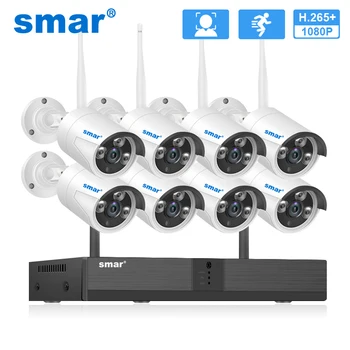 Smartdots.com ™ nema mogućnost H. 265 2MP Bežični Sustav za video nadzor 1080P NVR Kit za Vanjsku Noćni Vid P2P Wifi IP Kamera Sigurnosni Komplet za video Nadzor