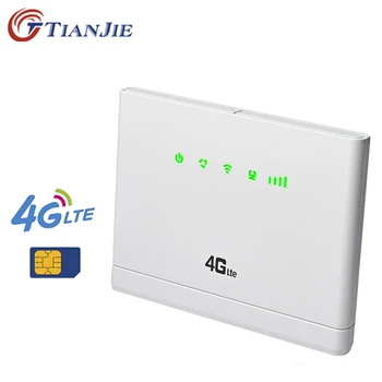 TianJie 4G Wifi Ruter Cpe Modem Mrežna Antena 300 Mb/s Mobilne pristupne Točke RJ45 WAN, LAN Širokopojasni Pristup s Utorom za sim karticu