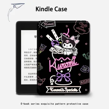 Torbica Kawaii Kuromi Za Kindle Paperwhite Case 5th ey21 za Oasis 2 3 10th 2019, Torbica za KPW 4 5, Meka Zaštitna Ljuska, E-knjiga s gornjim poklopcem
