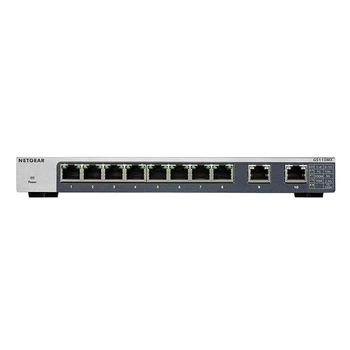 Unmanaged switch NETGEAR GS110MX 10 Gigabit/Мультигигабитный 8-portni gigabitni Ethernet 2-luke 5-brzinski propusnost 56 Gbit/s