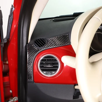Za Fiat 500 2011-2019, danas karbonskih vlakana, auto centar, upravljačka ploča, ploča, naljepnica, auto oprema (soft-ugljik) Za Fiat 500 2011-2019, danas karbonskih vlakana, auto centar, upravljačka ploča, ploča, naljepnica, auto oprema (soft-ugljik) 3