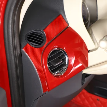 Za Fiat 500 2011-2019, danas karbonskih vlakana, auto centar, upravljačka ploča, ploča, naljepnica, auto oprema (soft-ugljik) Za Fiat 500 2011-2019, danas karbonskih vlakana, auto centar, upravljačka ploča, ploča, naljepnica, auto oprema (soft-ugljik) 4