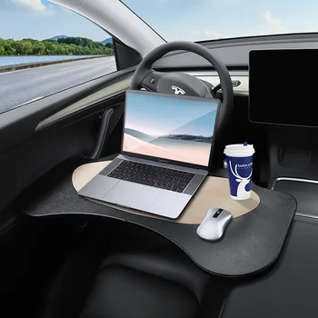 Za Model Tesla 3/Y Stol s Automatskim Upravljača Točak Auto Stol Pladanj za volan za Prijenosno računalo, tablet, iPad Ili Laptop Auto-Ceste Stol