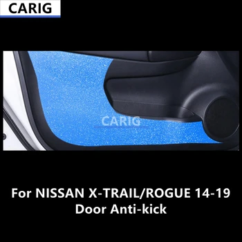 Za NISSAN X-TRAIL/ROGUE 14-19 vrata naljepnica sa zaštitom od udaraca, modificirana film za unutrašnjost automobila od karbonskih vlakana, modifikacija pribor